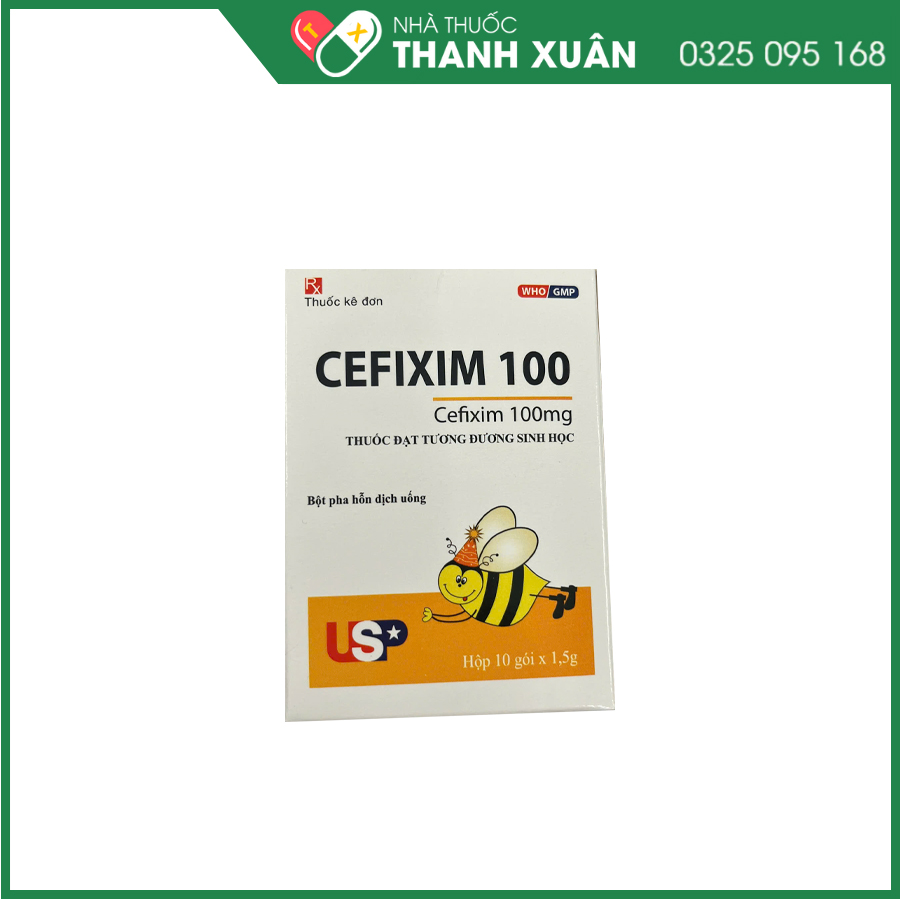 Cefixim 100 thuốc kháng sinh điều trị nhiễm khuẩn hô hấp, tiết niệu, da và mô mềm